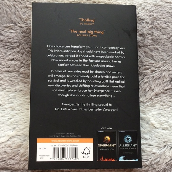 Insurgent by Veronica Roth - Picture 2 of 2
